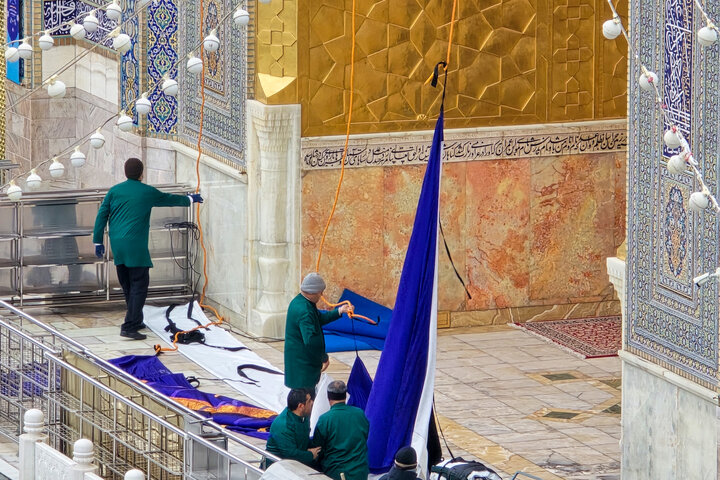 العتبة الرضوية المقدسة تتوشح بحلّةٍ قشيبةٍ احتفاءً بالولادات الشعبانية الميمونة