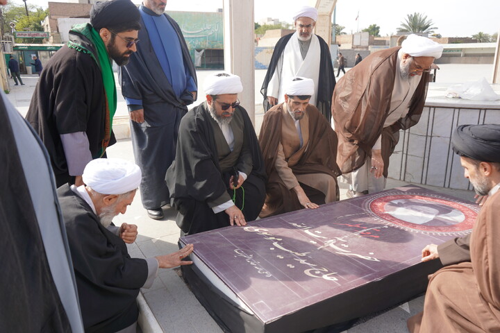 زیارت حرم حضرت علی بن مهزیار اهوازی توسط فراگیران دوره تخصصی احکام شرعی کشور