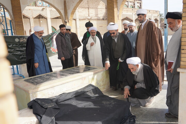 زیارت حرم حضرت علی بن مهزیار اهوازی توسط فراگیران دوره تخصصی احکام شرعی کشور