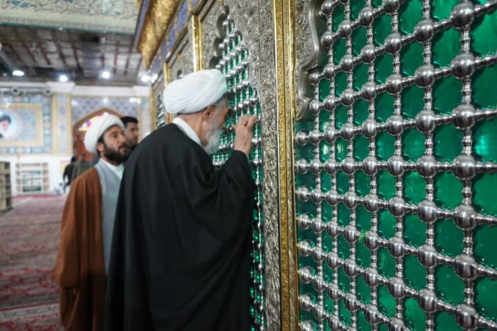 زیارت حرم حضرت علی بن مهزیار اهوازی توسط فراگیران دوره تخصصی احکام شرعی کشور