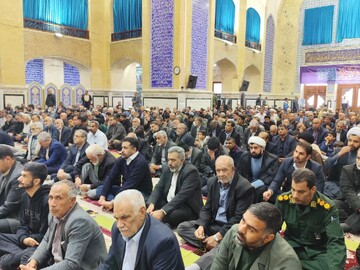 تصاویر/ اقامه نمازجمعه شهر بم