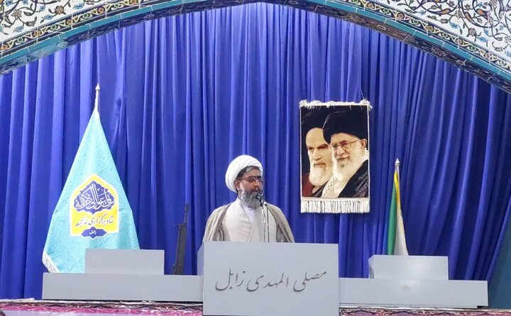 تصاویر/ آیین عبادی سیاسی نماز جمعه شهرستان زابل