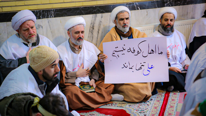 تصاویر/راهپیمایی طلاب و روحانیون همدان در دفاع از قرآن و ولایت