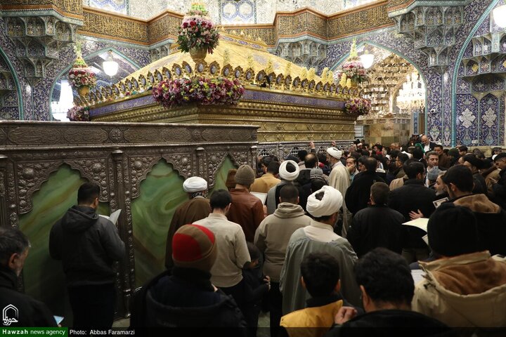Une grande célébration a été organisée pour marquer l'anniversaire de l'Imam Hussein (AS), le troisième Imam des Chiites et un symbole de résistance et de sacrifice, au sanctuaire lumineux de Hazrat Fatima Masoumeh (SA) dans la ville sainte de Qom.
