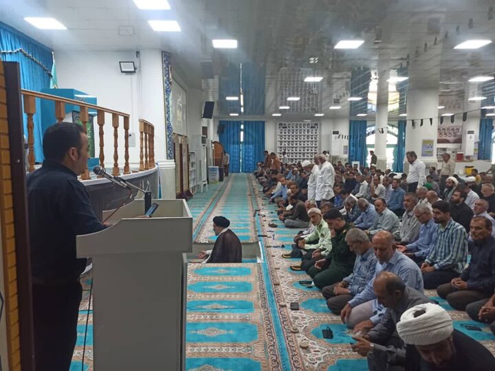 نمازجمعه شهر جم به روایت تصاویر