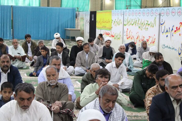 تصاویر/ آیین عبادی سیاسی نماز جمعه شهرستان دلگان