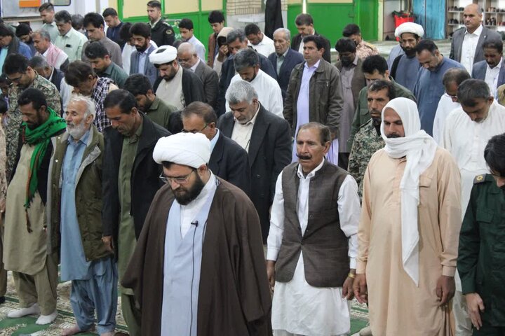 تصاویر/ آیین عبادی سیاسی نماز جمعه شهرستان دلگان
