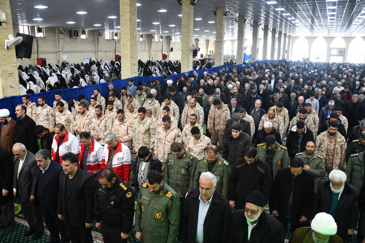 تصاویر/ آیین عبادی سیاسی نماز جمعه خوی