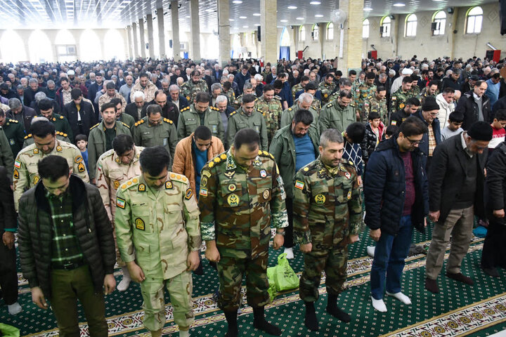 تصاویر/ آیین عبادی سیاسی نماز جمعه خوی