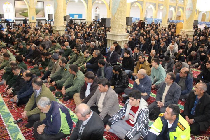 تصاویر/ آیین عبادی سیاسی نمازجمعه امروز شهر بناب