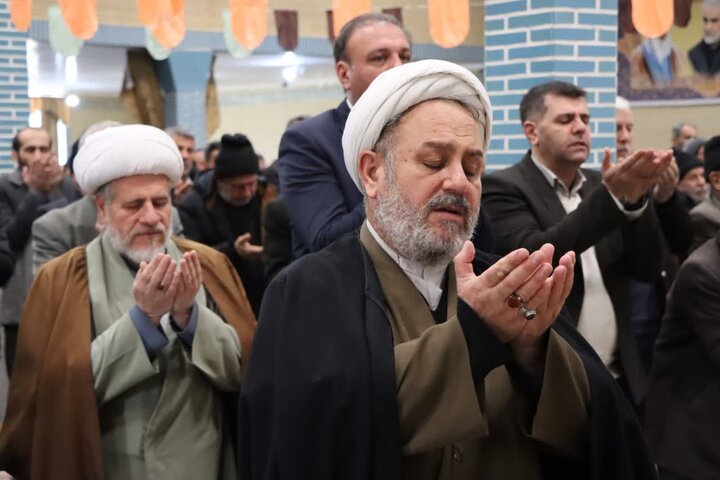 تصاویر/ آیین عبادی سیاسی نماز جمعه نوشین شهر