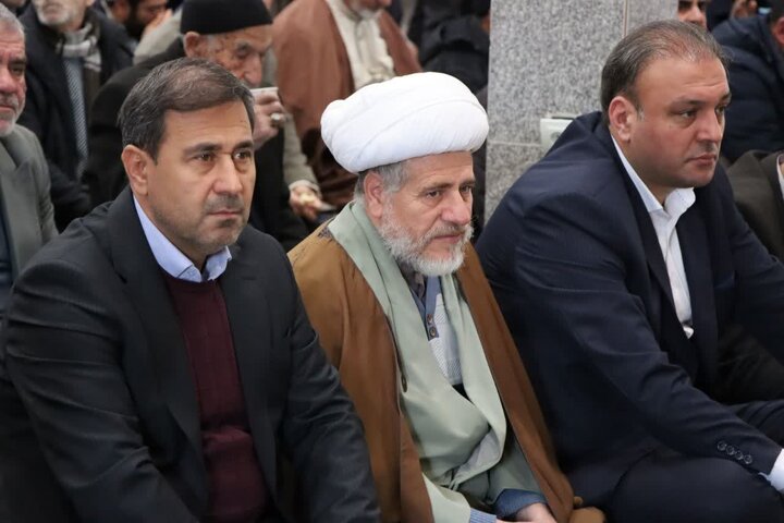 تصاویر/ آیین عبادی سیاسی نماز جمعه نوشین شهر