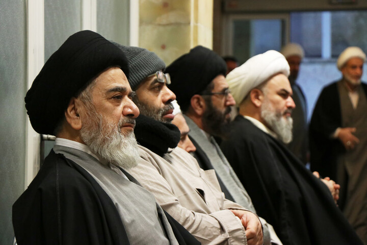 تصاویر / مراسم جشن میلاد امام حسین علیه السلام در بیت آیت الله العظمی نوری همدانی