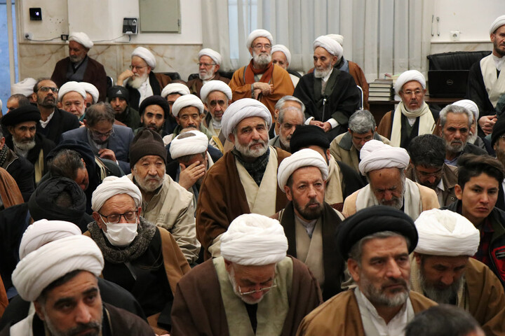 تصاویر / مراسم جشن میلاد امام حسین علیه السلام در بیت آیت الله العظمی نوری همدانی