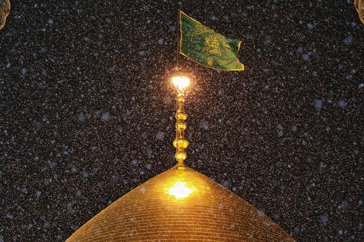 تصاویر/ حال و هوای حرم مطهر حضرت معصومه (س) در شب میلاد ابوالفضل العباس (ع)