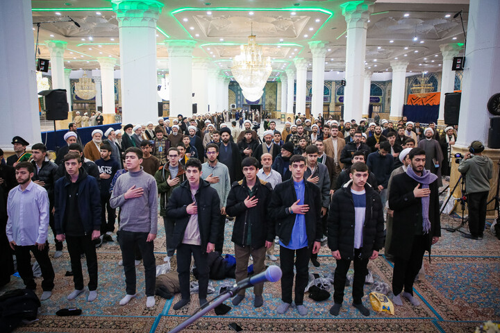 تصاویر/ گردهمایی فارغ‌التحصیلان و طلاب حوزه علمیه حضرت ولی‌عصر "عج" بناب