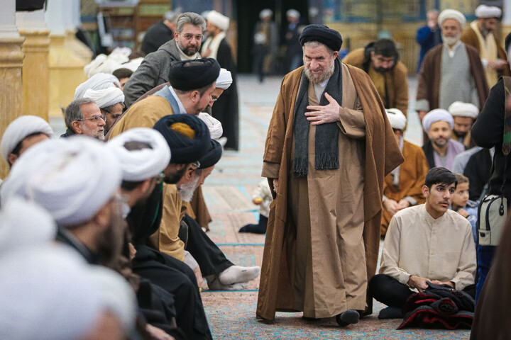 تصاویر/ گردهمایی فارغ‌التحصیلان و طلاب حوزه علمیه حضرت ولی‌عصر "عج" بناب