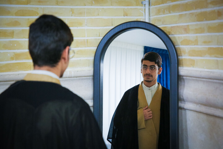 تصاویر/ گردهمایی فارغ‌التحصیلان و طلاب حوزه علمیه حضرت ولی‌عصر "عج" بناب