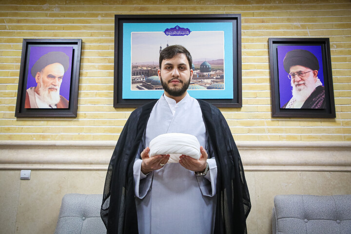 تصاویر/ گردهمایی فارغ‌التحصیلان و طلاب حوزه علمیه حضرت ولی‌عصر "عج" بناب