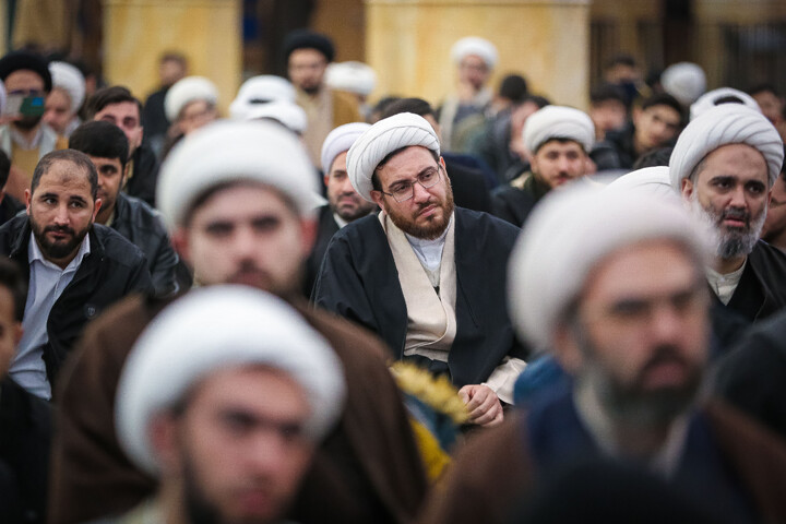 تصاویر/ گردهمایی فارغ‌التحصیلان و طلاب حوزه علمیه حضرت ولی‌عصر "عج" بناب