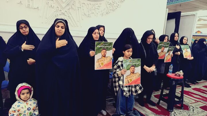 تصاویر/  مراسم گرامیداشت شهید امیرحسین ترکاشوند در مصلای رشت