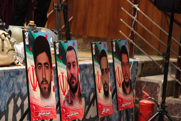 تصاویر / مراسم یادواره شهد ای مدافع امنیت در قزوین برگزارشد