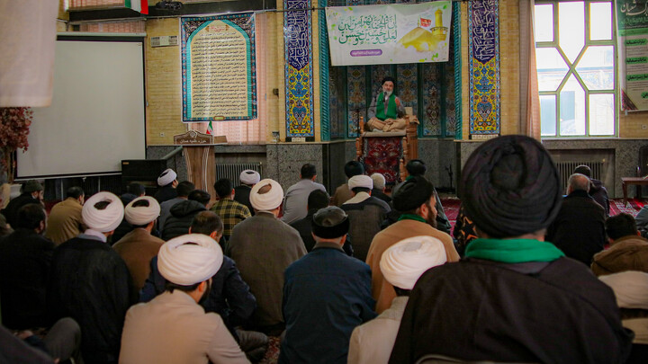 تصاویر/جشن میلاد امام حسین و حضرت عباس(علیهم‌السلام) در مدرسه علمیه آیت‌الله آخوند همدان