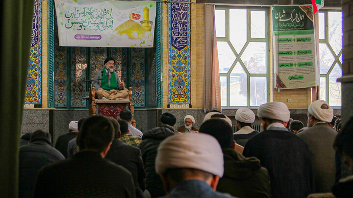 تصاویر/جشن میلاد امام حسین و حضرت عباس(علیهم‌السلام) در مدرسه علمیه آیت‌الله آخوند همدان