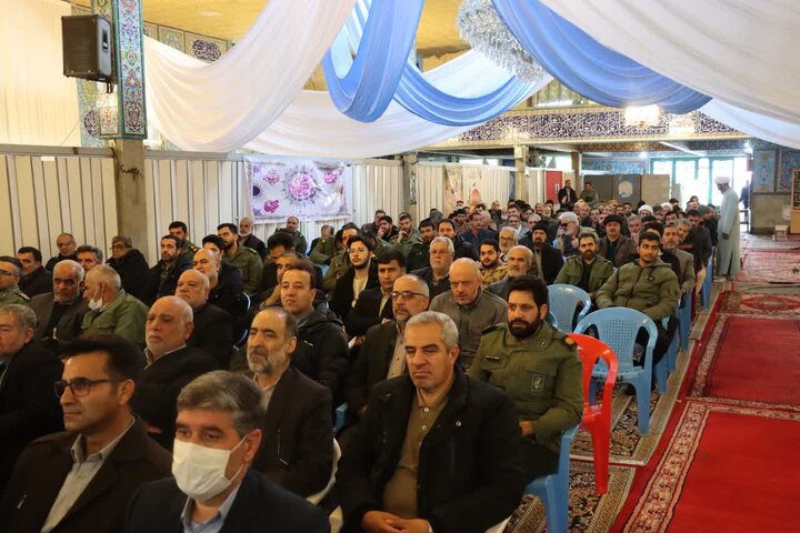 آیین تکریم و معارفه فرمانده ناحیه مقاومت بسیج شهرستان شازند