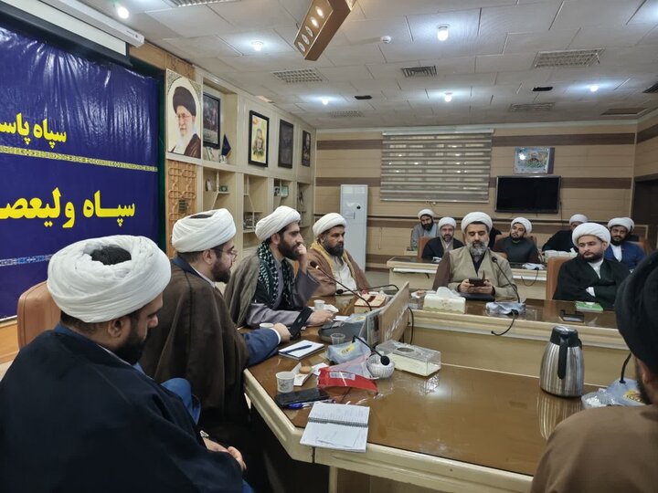 نشست مشترک امور طلاب حوزه علمیه خوزستان و بسیج طلاب  خوزستان