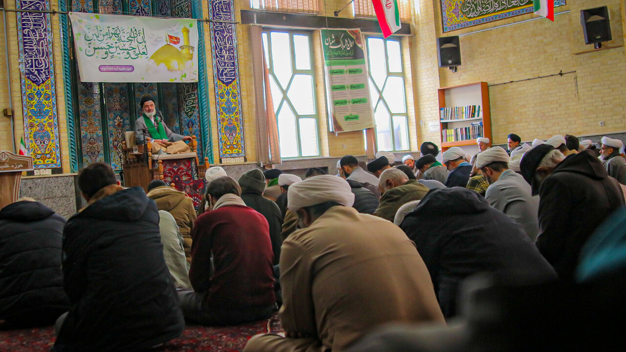 تصاویر/ جشن میلاد امام حسین و حضرت عباس(علیهم‌السلام) در مدرسه علمیه آیت‌الله آخوند همدان