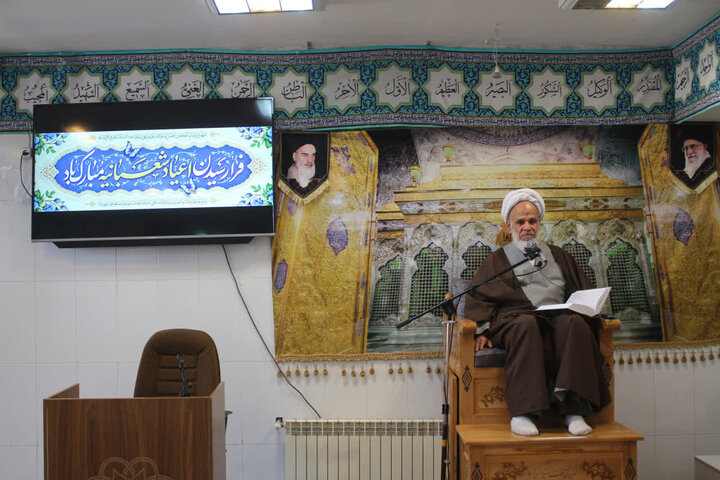 سخنرانی حجت‌الاسلام والمسلمین شیخ‌بهایی در مدرسه علمیه امام مهدی