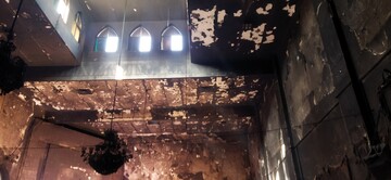 تصاویری از مسجد سوخته شهید آیت الله بهشتی تهرانپارس