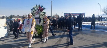 وداع مردم تبریز با شهید مرزبانی «مهدی مصطفایی»