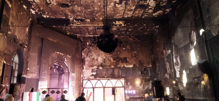 تصاویر/ مسجد سوخته شهید آیت الله بهشتی تهرانپارس