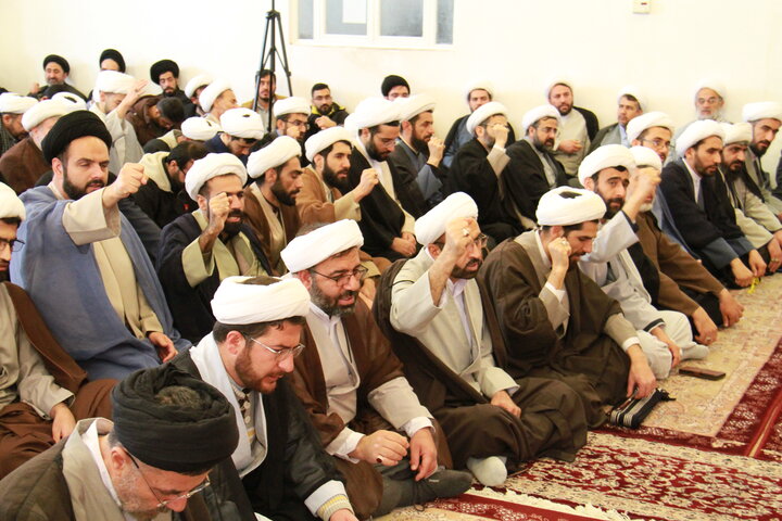 تصاویر/ خروش حوزویان چهارمحادر محکومیت اهانت به قرآن و مقدسات اسلامی و حمایت از رهبری