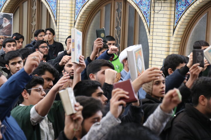 حضور پرشور اساتید و طلاب حوزه‌های علمیه برادران در مدرسه علمیه صالحیه کرمان