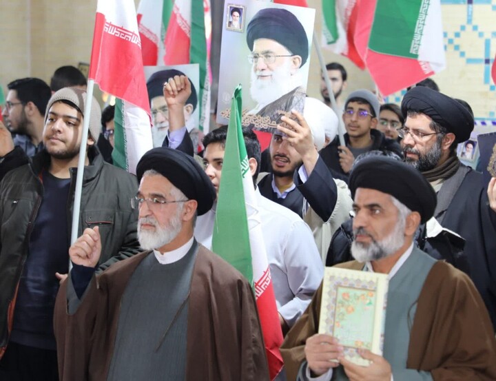 تصاویر/ اجتماع روحانیون و طلاب یزد در محکومیت اهانت به ساحت کلام الله مجید برگزار شد