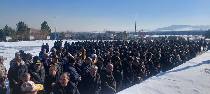 تصاویر / وداع مردم تبریز با شهید مرزبانی مهدی مصطفایی