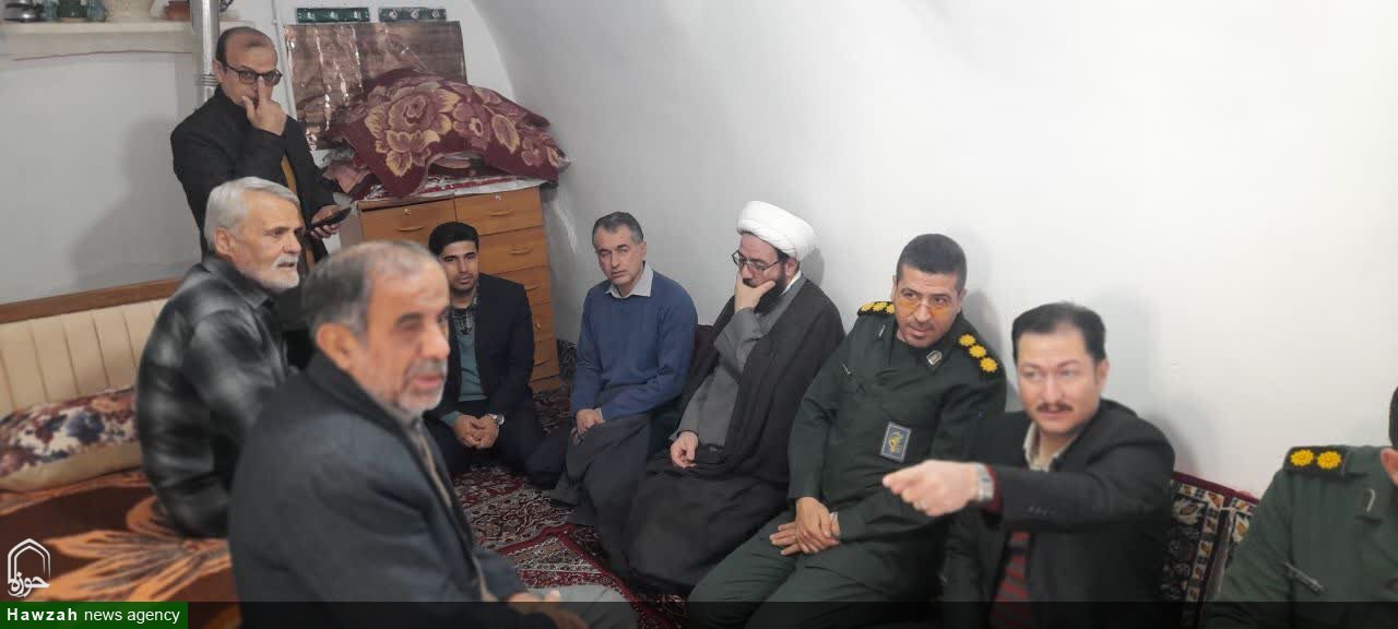 دیدار امام جمعه لالجین با جانبازان