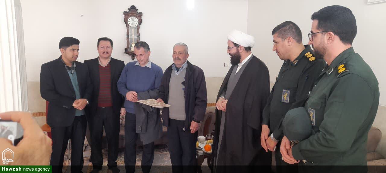 دیدار امام جمعه لالجین با جانبازان