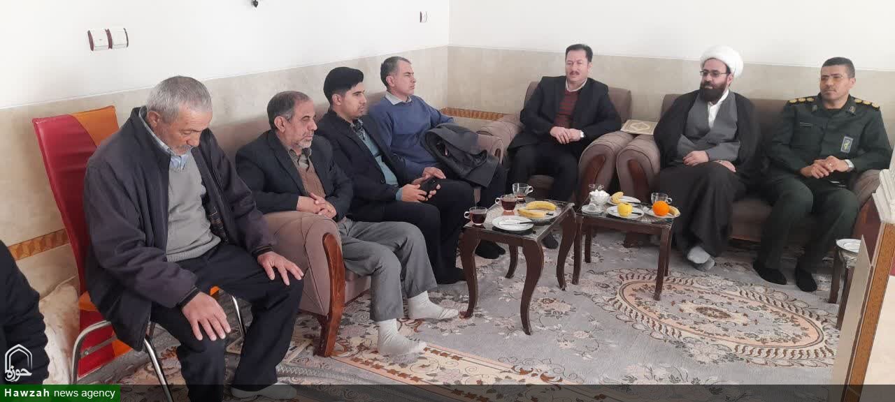 دیدار امام جمعه لالجین با جانبازان