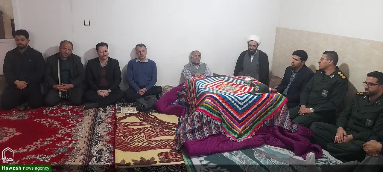 دیدار امام جمعه لالجین با جانبازان