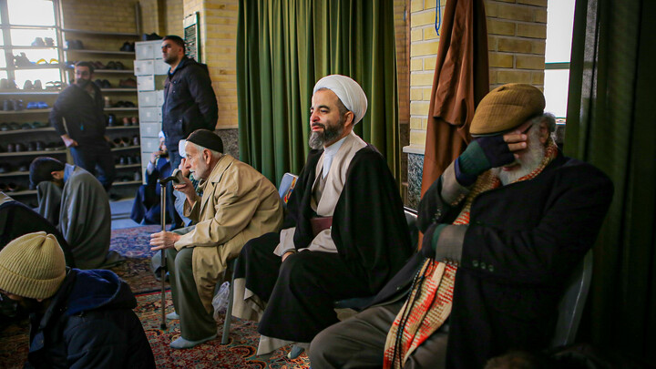 تصاویر/تشییع پیکر عالم ربانی حجت‌الاسلام سید مرتضی فاضل همدانی