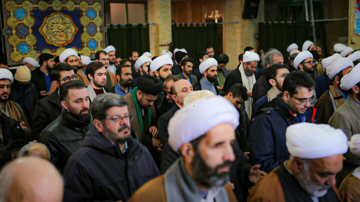 تصاویر/تشییع پیکر عالم ربانی حجت‌الاسلام سید مرتضی فاضل همدانی