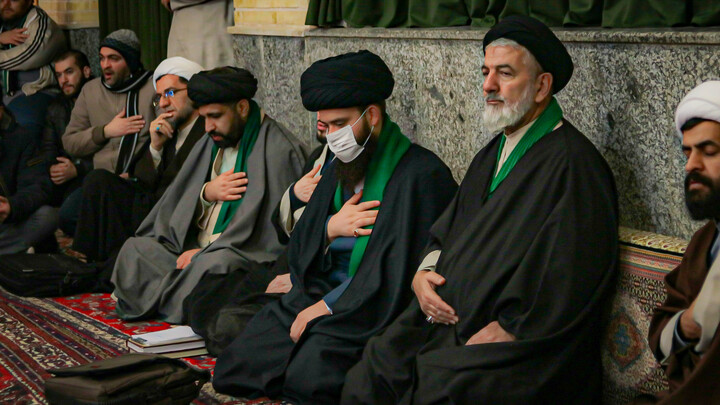 تصاویر/تشییع پیکر عالم ربانی حجت‌الاسلام سید مرتضی فاضل همدانی