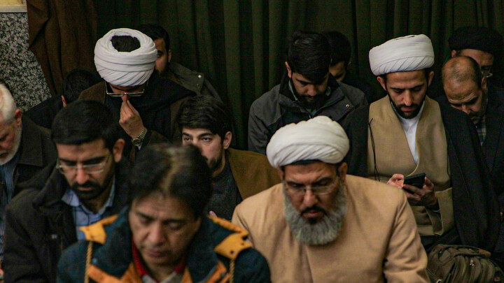 تصاویر/تشییع پیکر عالم ربانی حجت‌الاسلام سید مرتضی فاضل همدانی