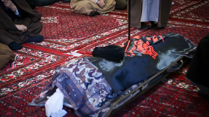 تصاویر/تشییع پیکر عالم ربانی حجت‌الاسلام سید مرتضی فاضل همدانی