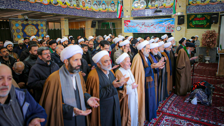 تصاویر/تشییع پیکر عالم ربانی حجت‌الاسلام سید مرتضی فاضل همدانی