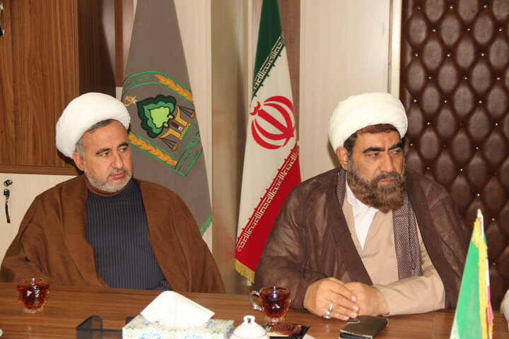 تصاویر / انعقاد تفاهم نامه بین حوزه علمیه استان قزوین واداره کل منابع طبیعی استان قزوین